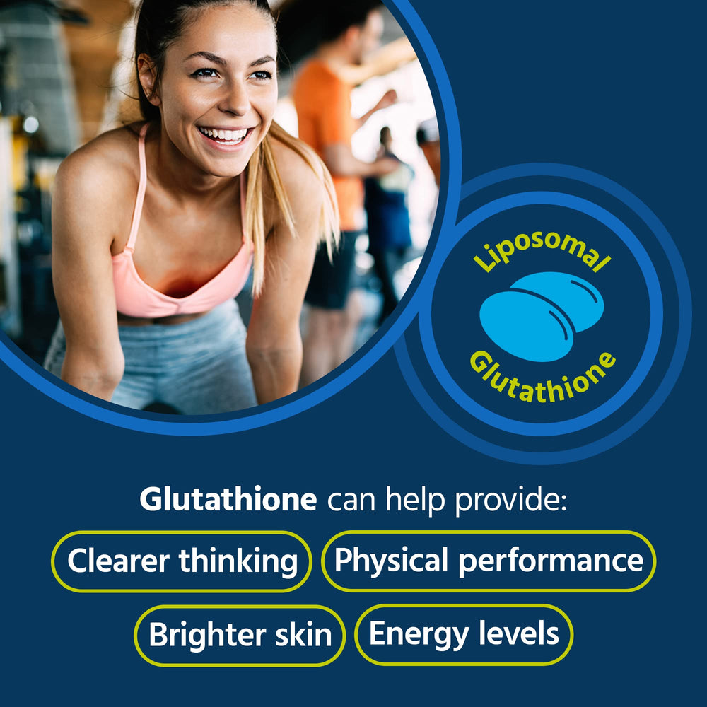 Core Med Science Liposomal Glutathione bottle back label highlights clean ingredients and benefits