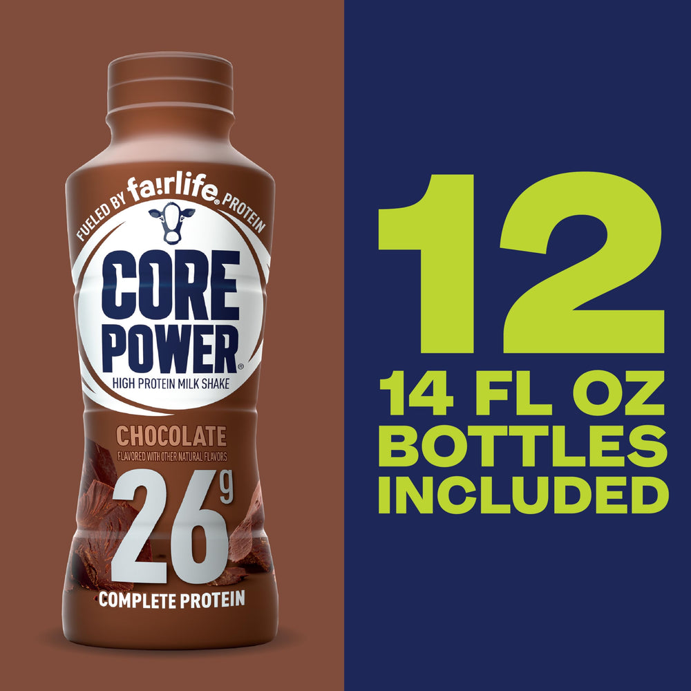 Core Power Chocolate pour into glass shows smooth texture and aroma.