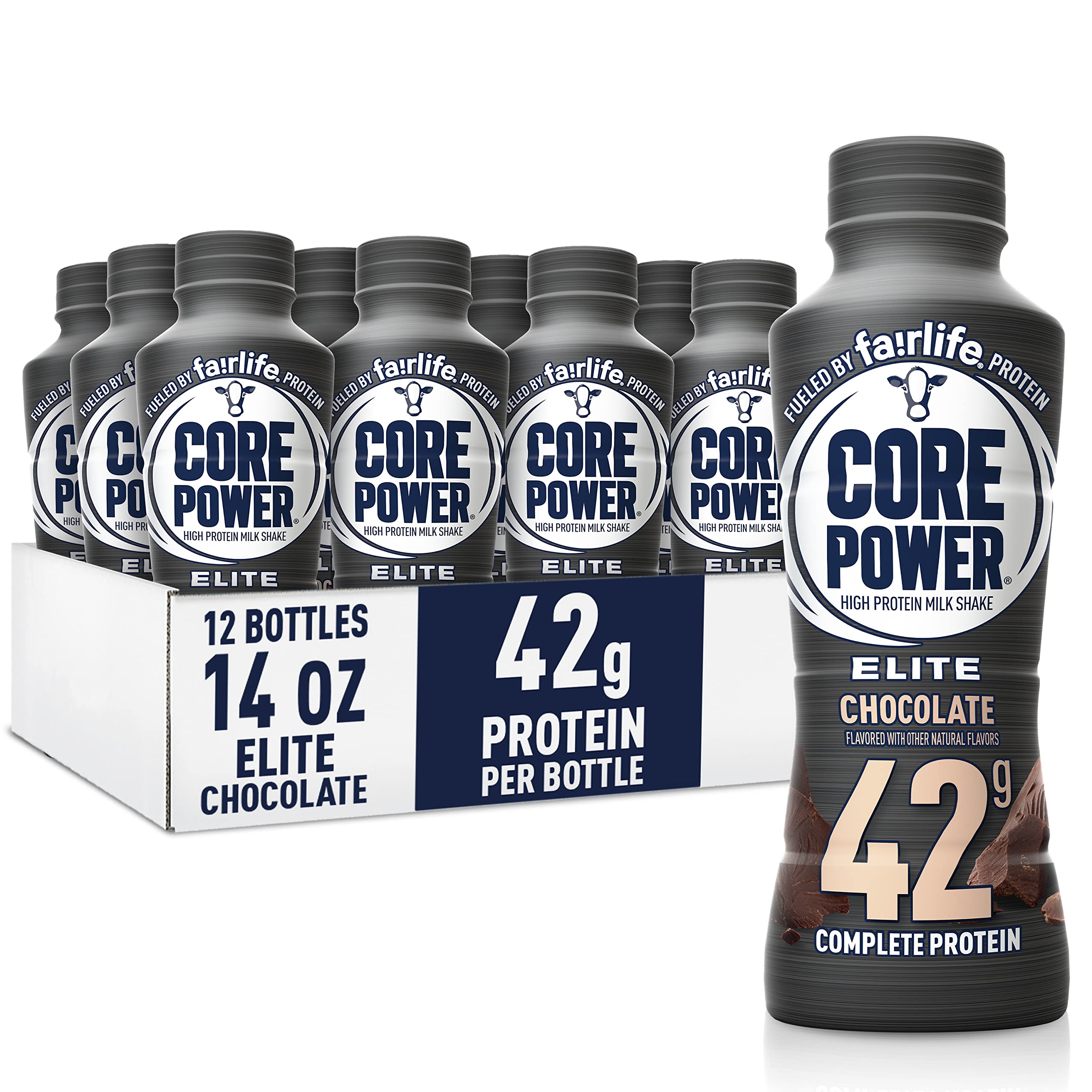 Core Power Elite Chocolate bottle front showing ready-to-drink protein option