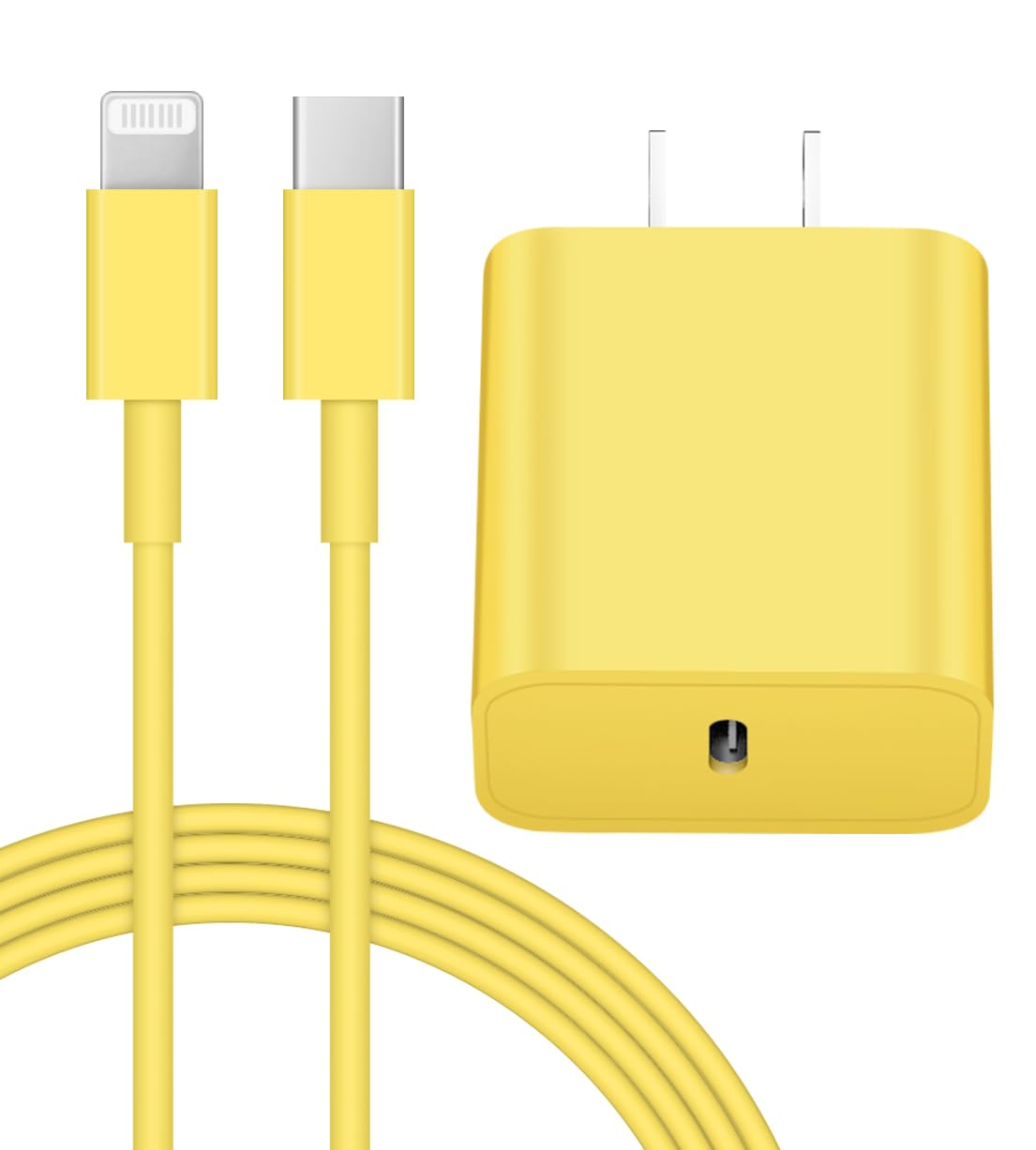 Coreykin 20W PD wall charger front view for quick iPhone charging