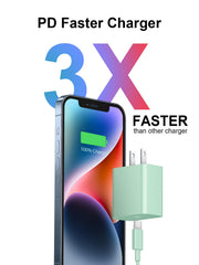 Coreykin 6ft fast charging cable offers flexible reach for bedside and desk.