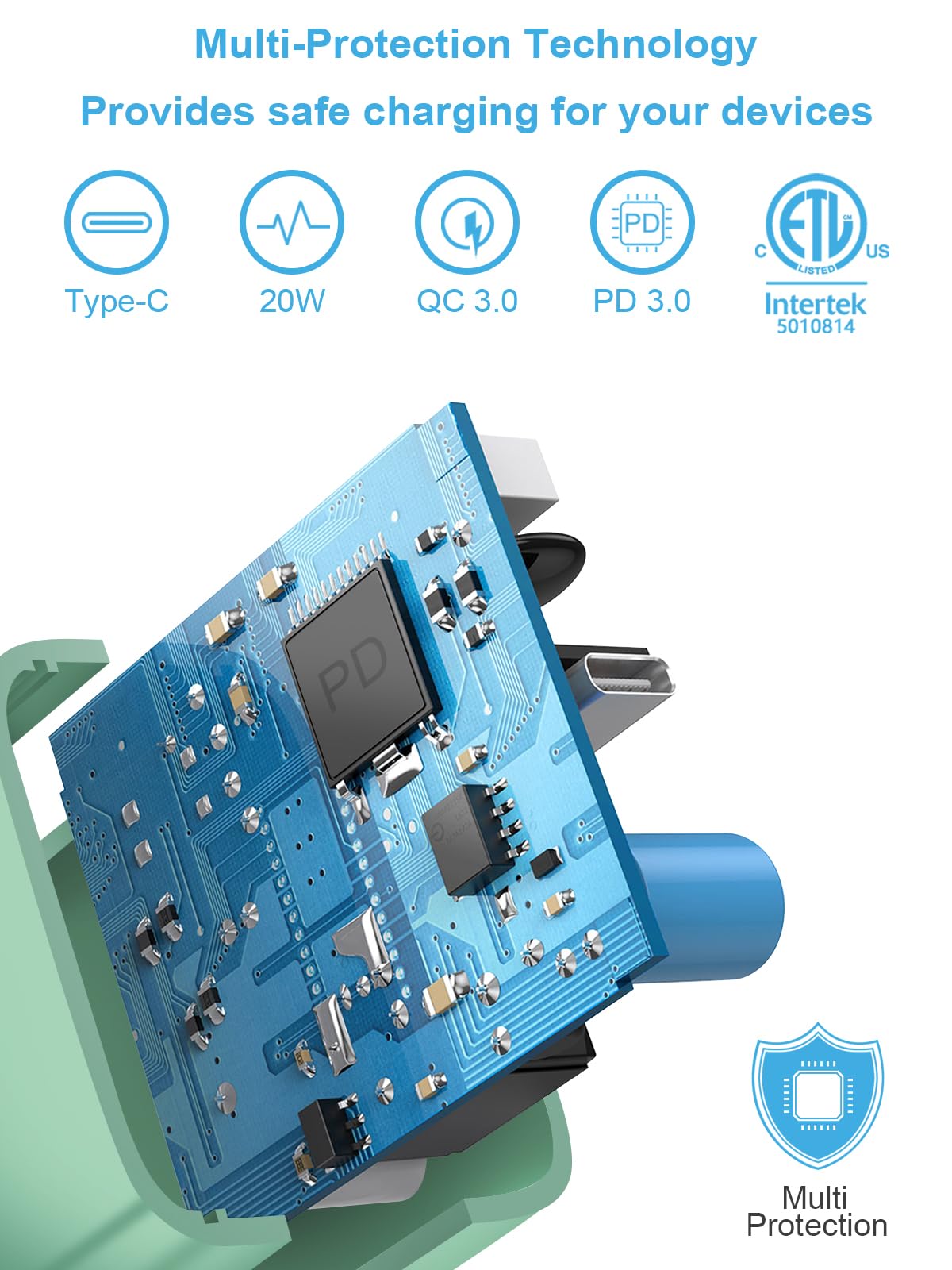 Coreykin compatibility with iPhone and iPad ensures universal Apple charging.