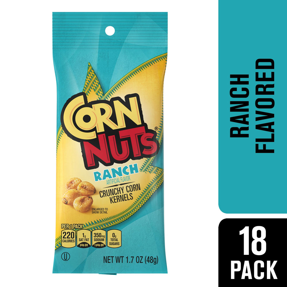 Kernels on-the-go pack by CORN NUTS for convenient snacking anywhere.