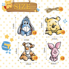 CORODER Cute Bear Banner fully assembled as a cheerful party backdrop
