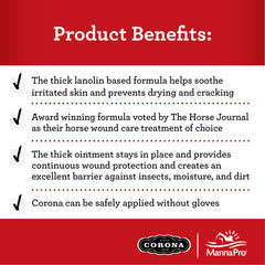 Corona Ointment barrier application protects wounds from moisture and dirt