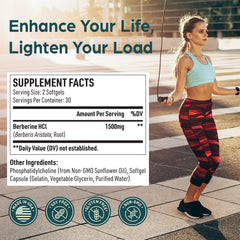 Corpofuerte Liposomal Berberine capsules easy daily dose for potential metabolic balance