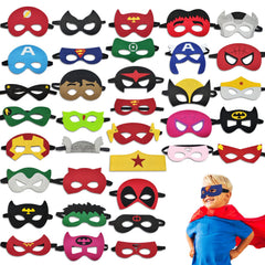 Corpower 35-masks set in multiple colors for imaginative party play.