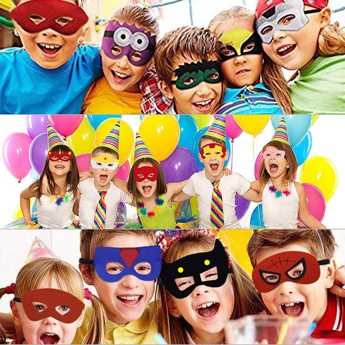 Non-toxic Corpower masks ensure safe, creative pretend play.