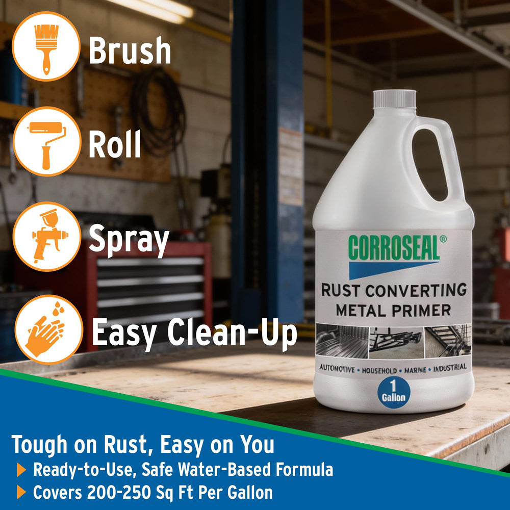 Corroseal suitable for marine, automotive, and general metal use.