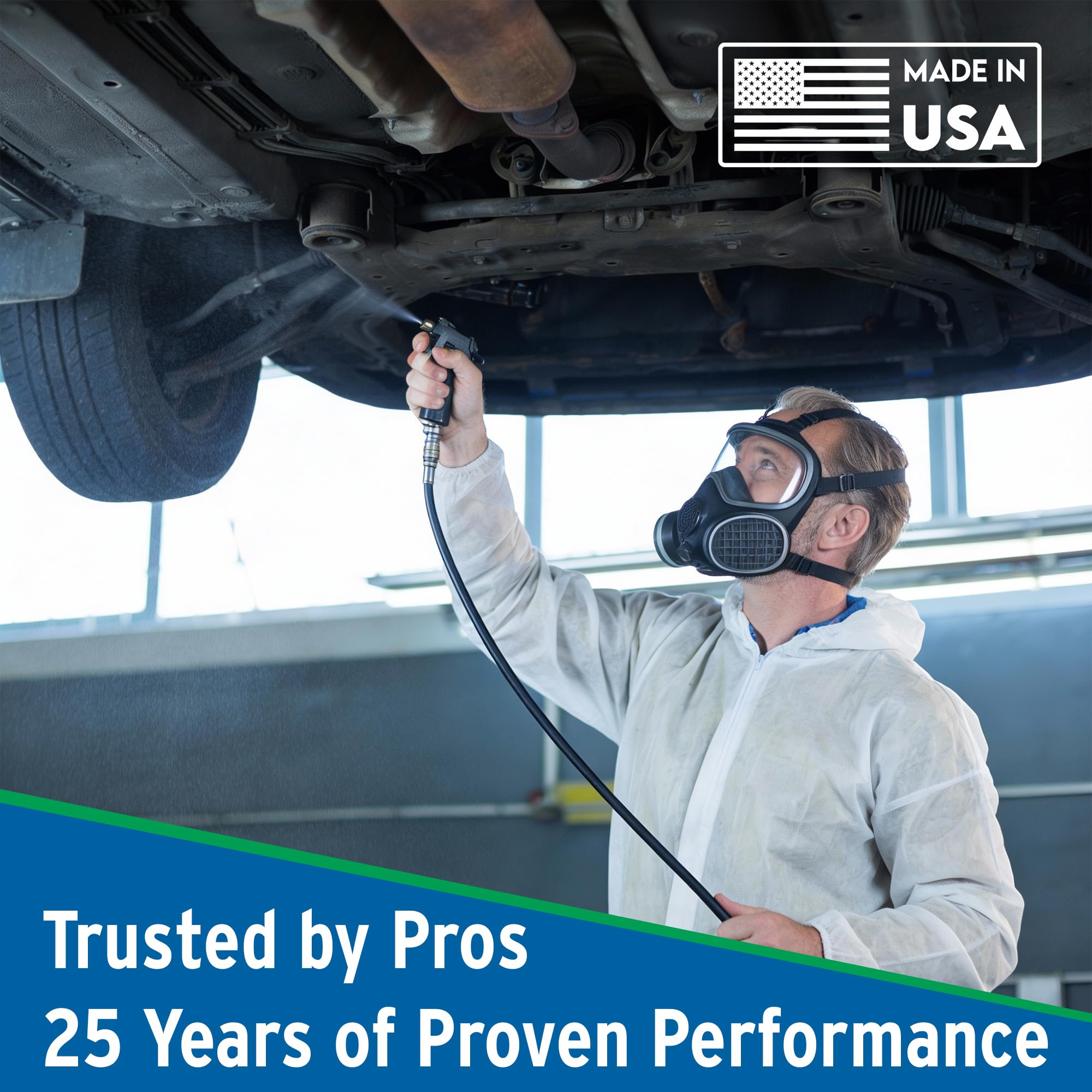 Corroseal non flammable and non corrosive formula for safe rust treatment.