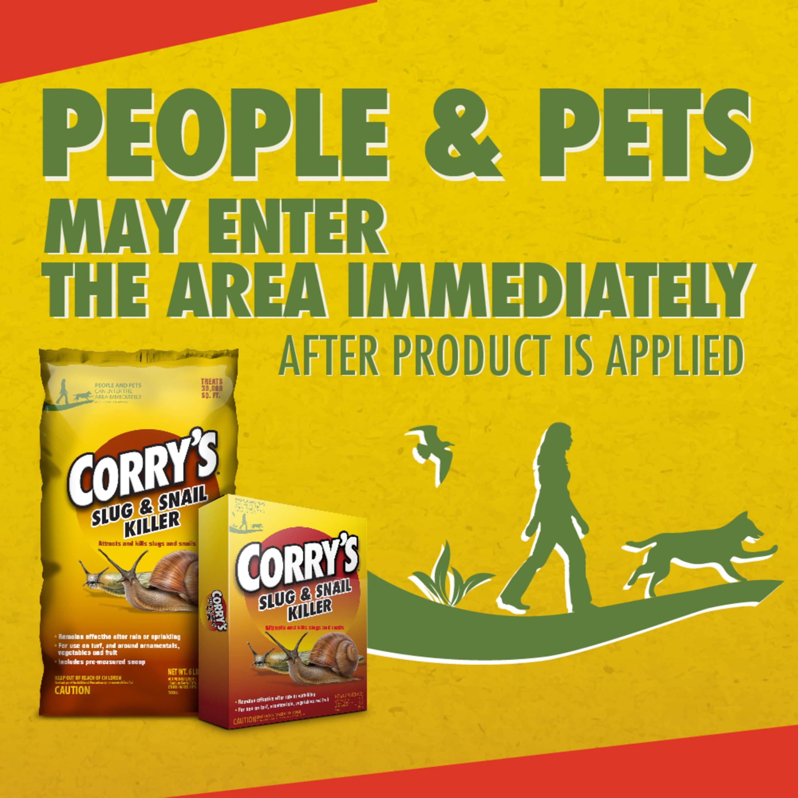 Corry's slug-snail killer is safe for people and pets with proper use