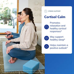 Cortisol Calm with ashwagandha highlights adaptogenic support for occasional stress