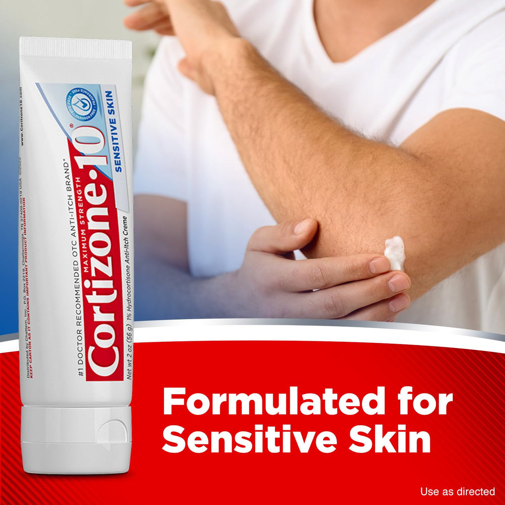 Cortizone 10 ten-minute relief concept with lotion-like texture