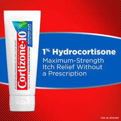 Cortizone-10 active ingredient closeup showing 1 percent hydrocortisone