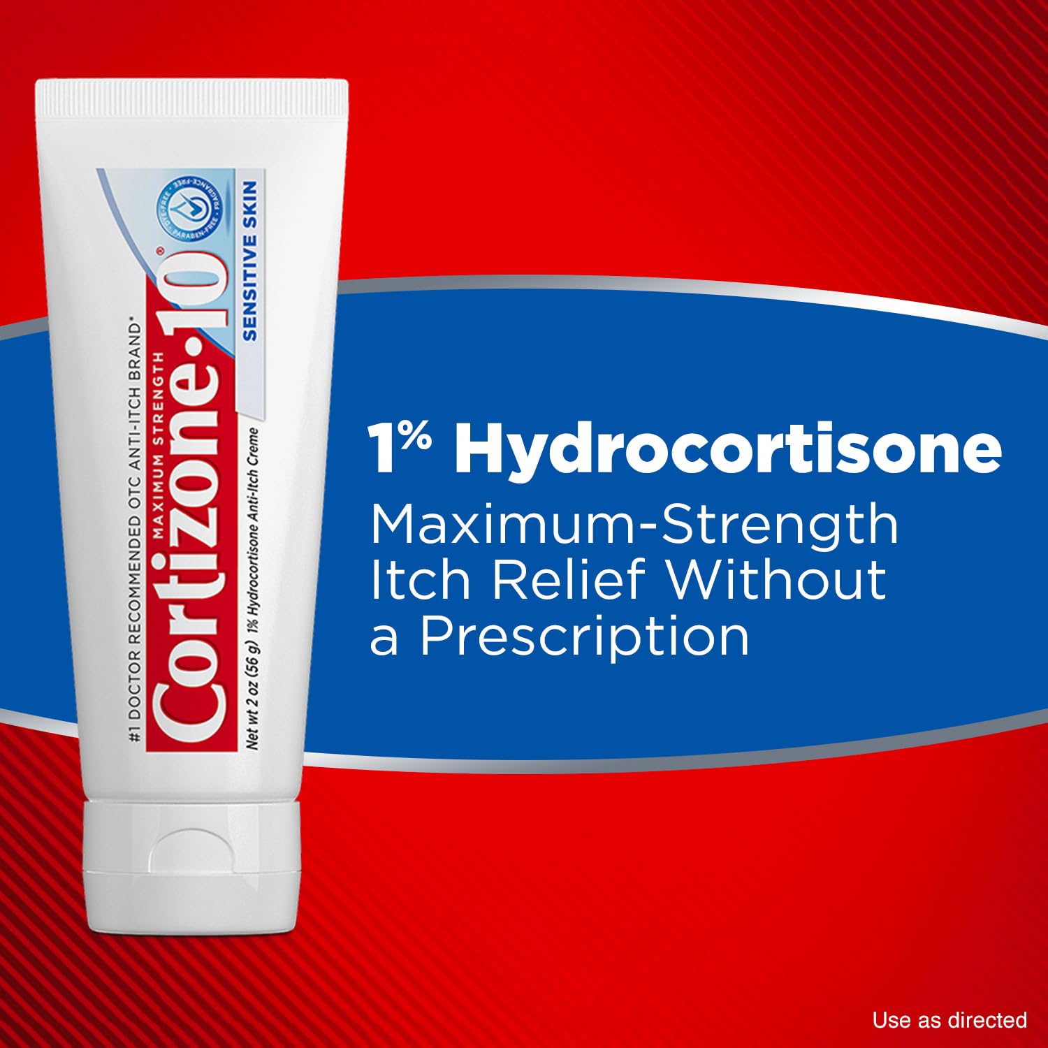 Cortizone 10 hypoallergenic formula shown safe for sensitive skin