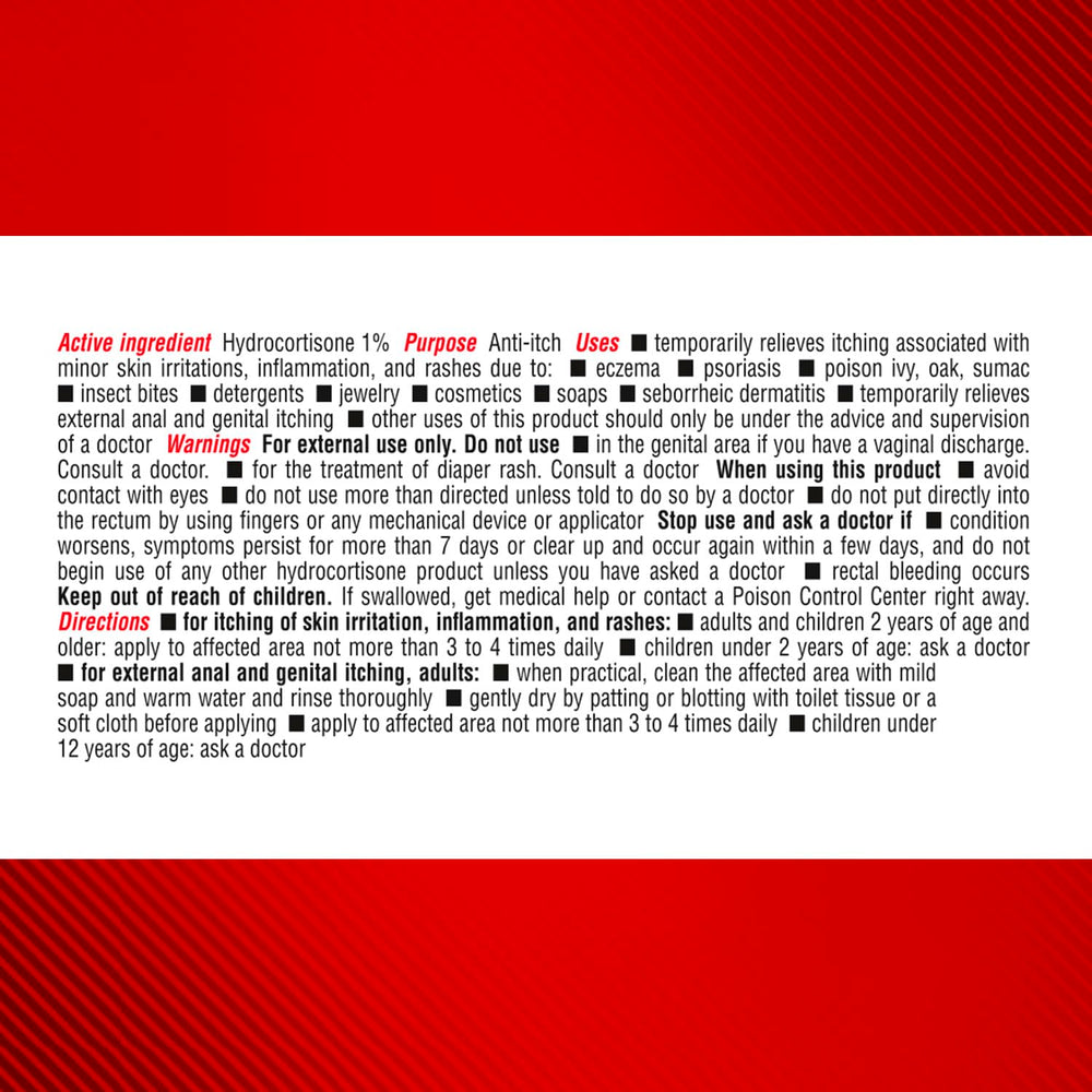 Cortizone-10 label closeup highlighting ingredients