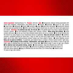 Cortizone-10 label closeup highlighting ingredients