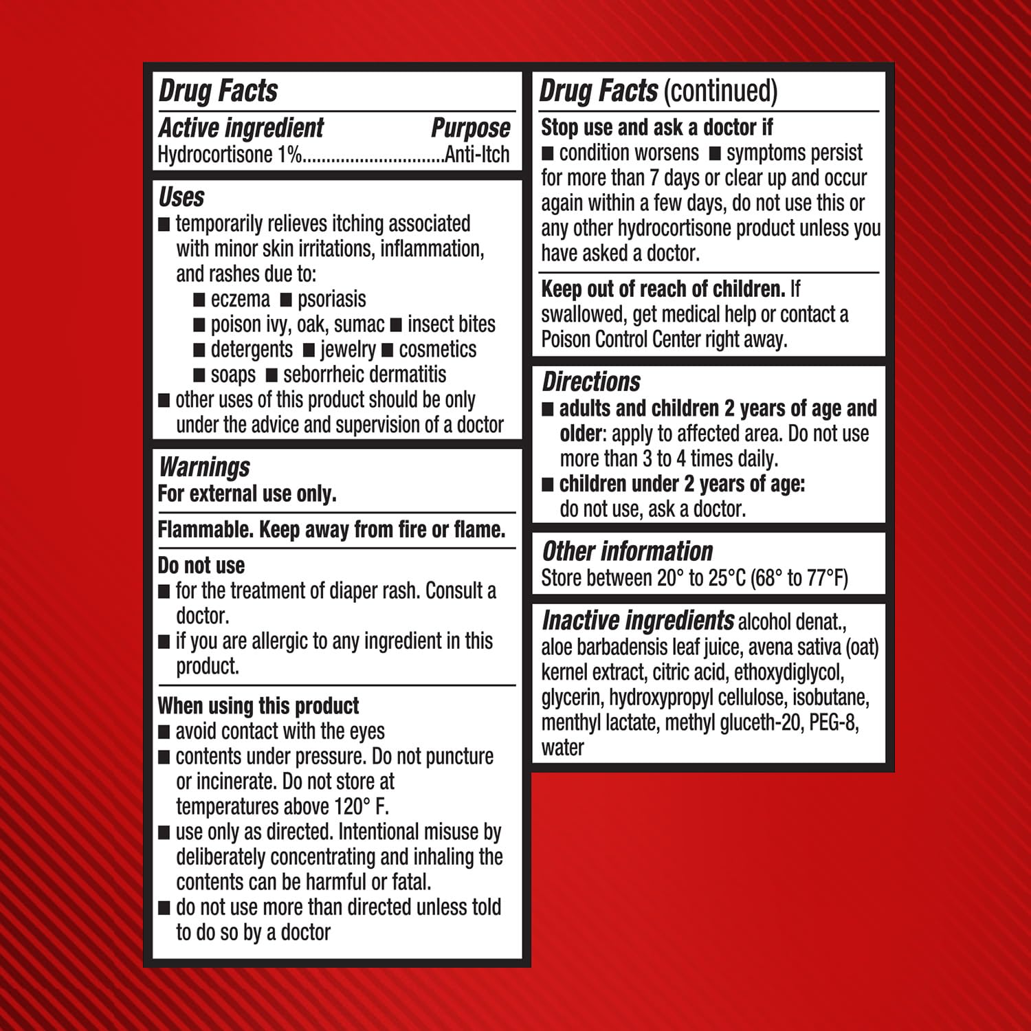 Cortizone 10 bottle label visible with ingredients for informed use