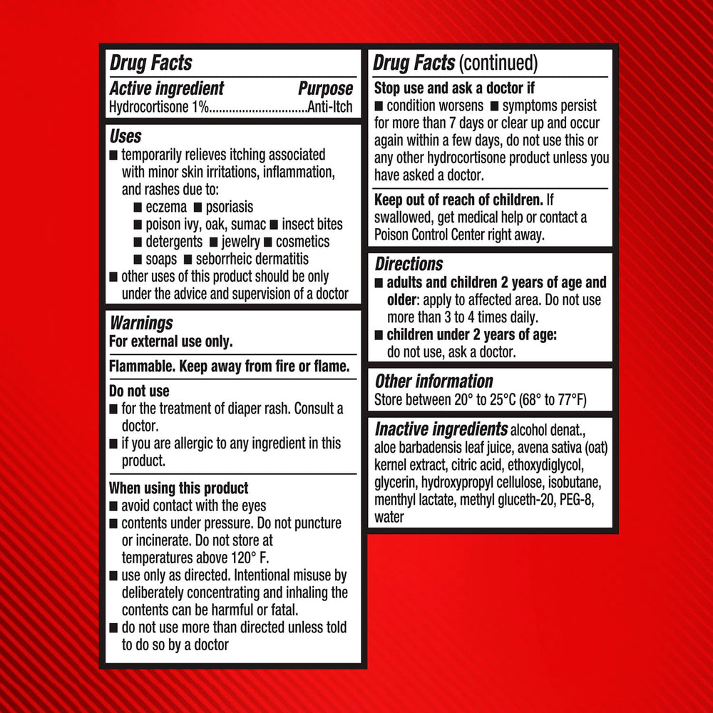 Cortizone 10 bottle label visible with ingredients for informed use