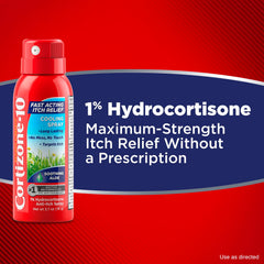 Cortizone 10 cooling mist refreshes irritated skin