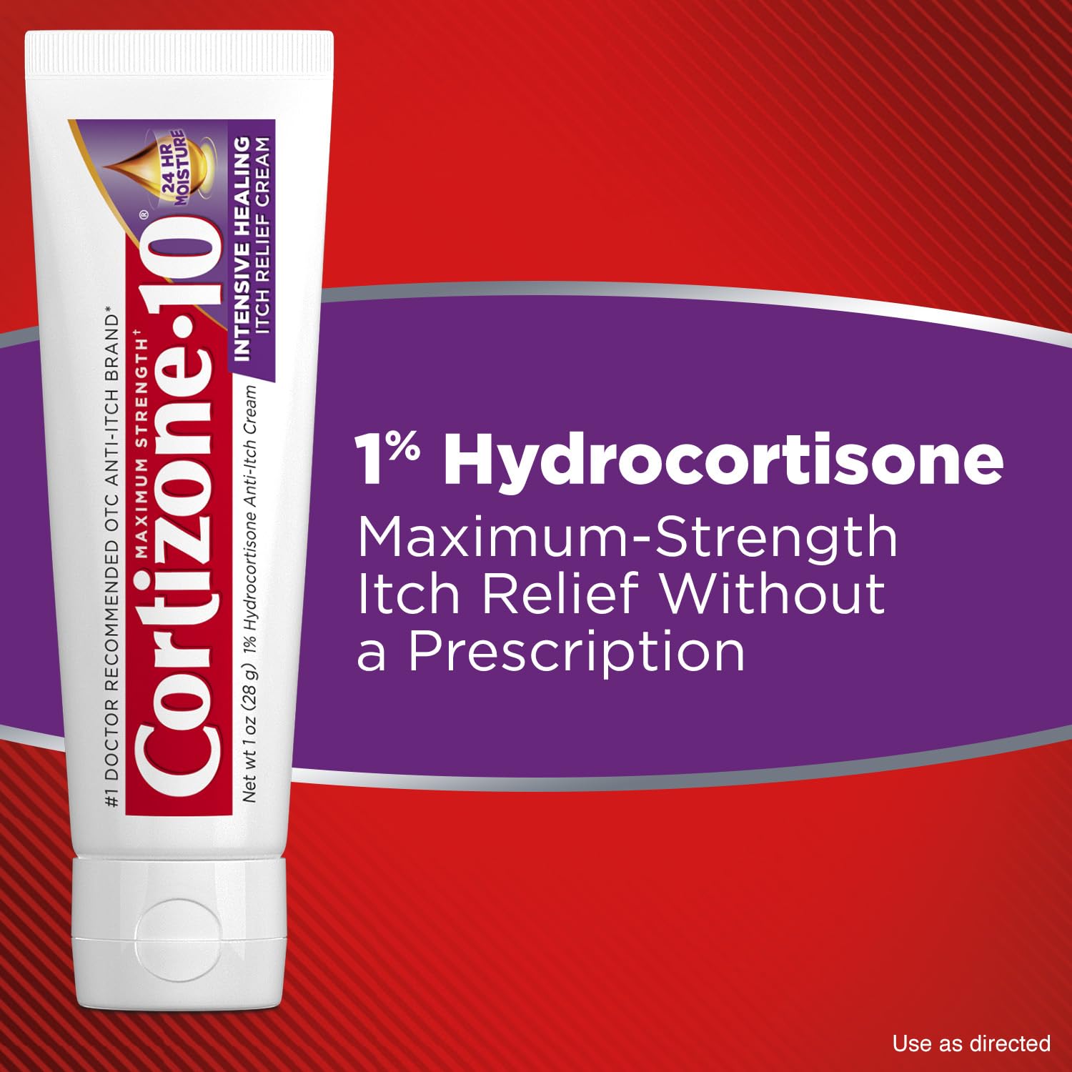 Cortizone-10 moisturizers and vitamins A C E in formula