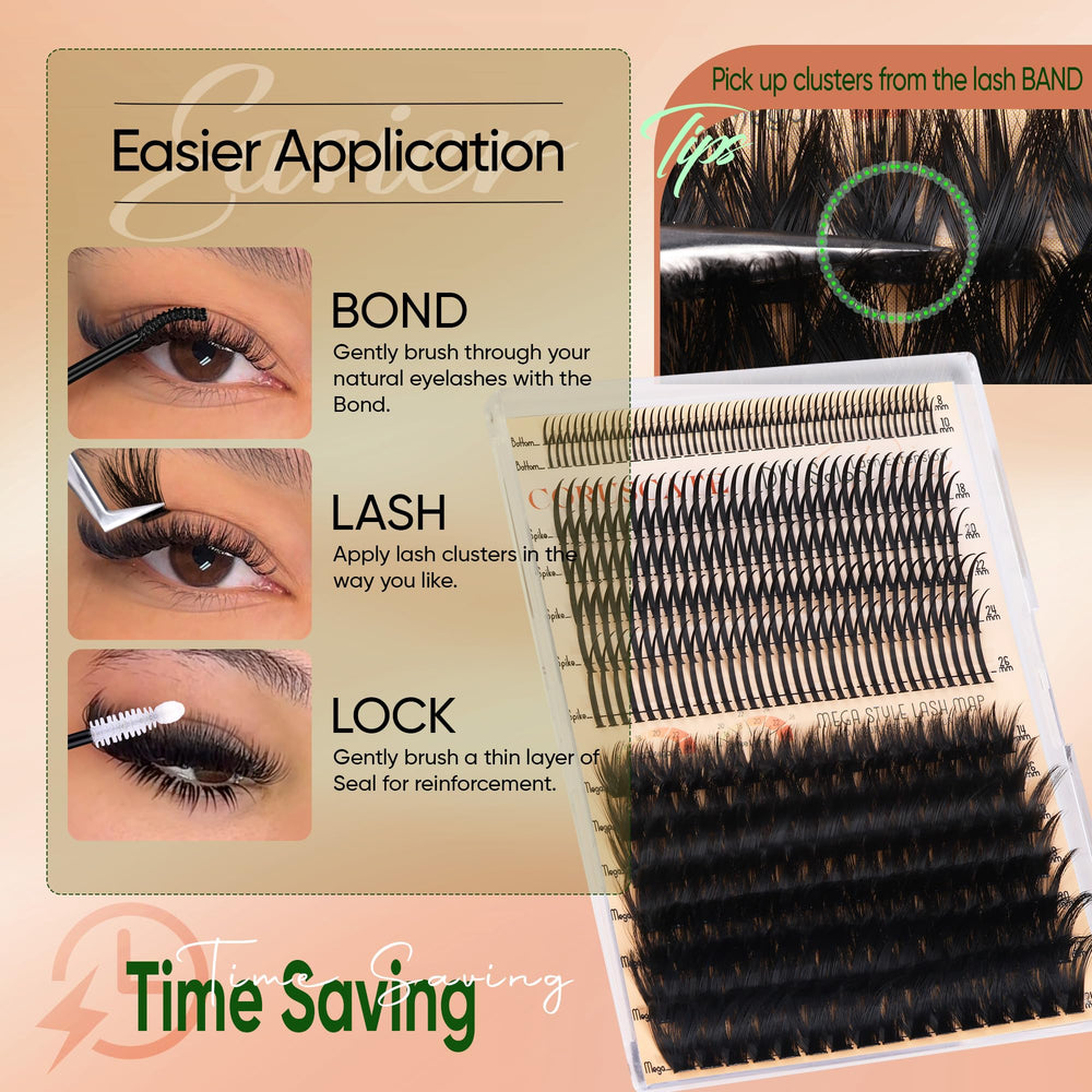 CORUSCATE complete lash clusters collection for versatile styles