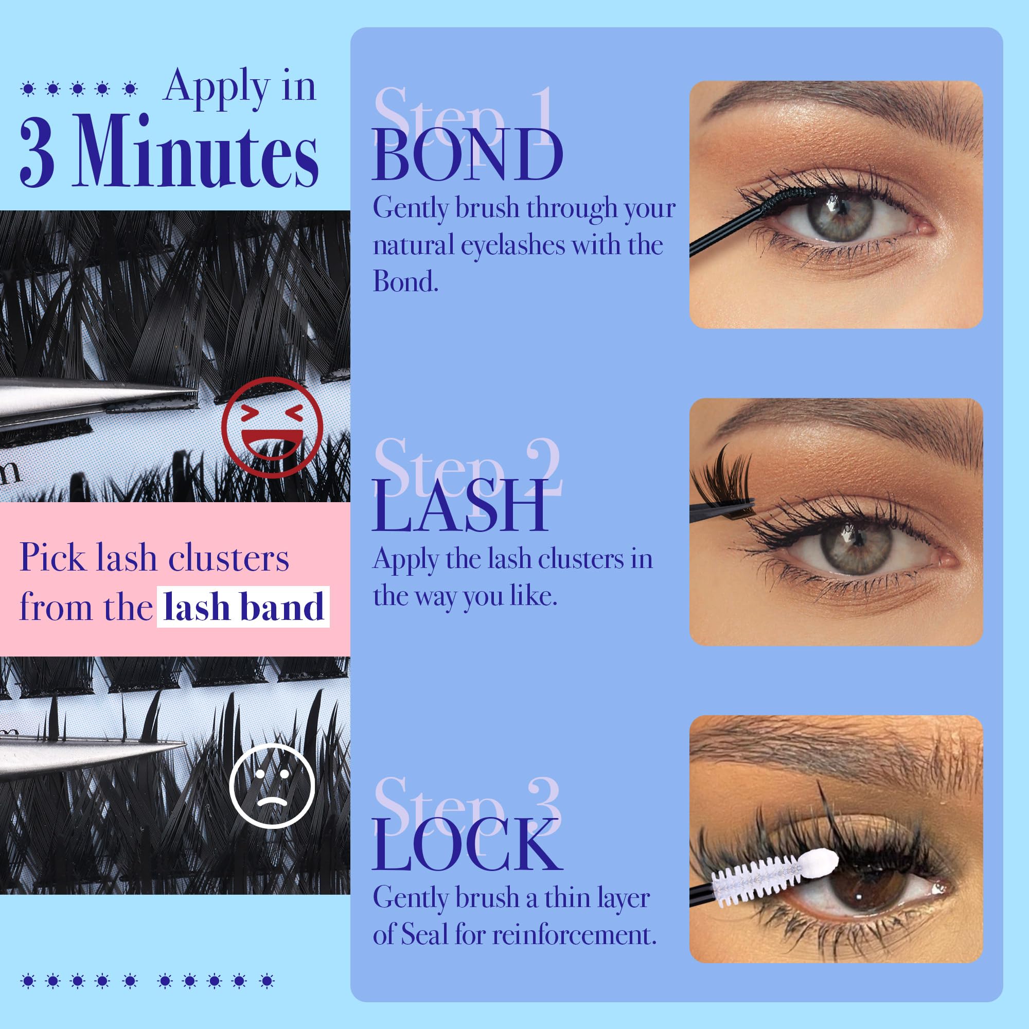 CORUSCATE DIY home lash-application for salon-like results.