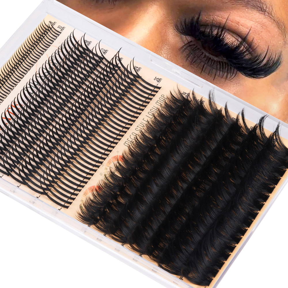 CORUSCATE spike long lash clusters 26mm for bold eye definition