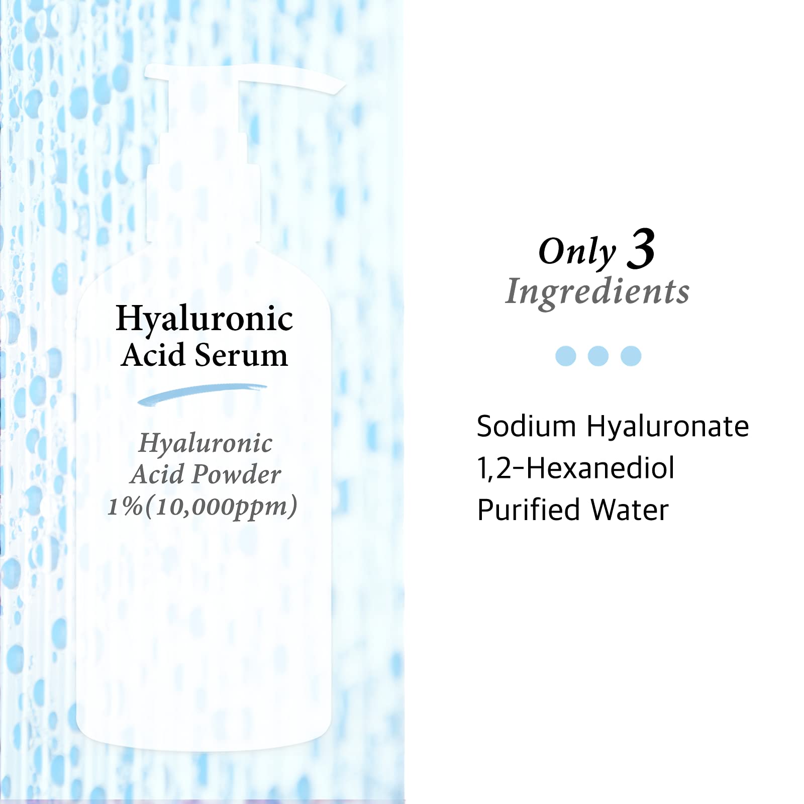 Cos De BAHA Hyaluronic Serum quick-absorption surface showing light texture
