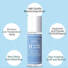 Cos De BAHA serum texture close-up showing light, runny liquid for quick absorption.