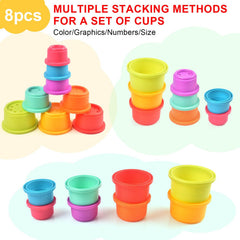 Cosaway Montessori-inspired cups help toddlers learn size, order, and problem solving.