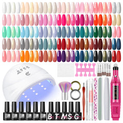 Coscelia gel kit with UV LED light for fast at-home manicures.