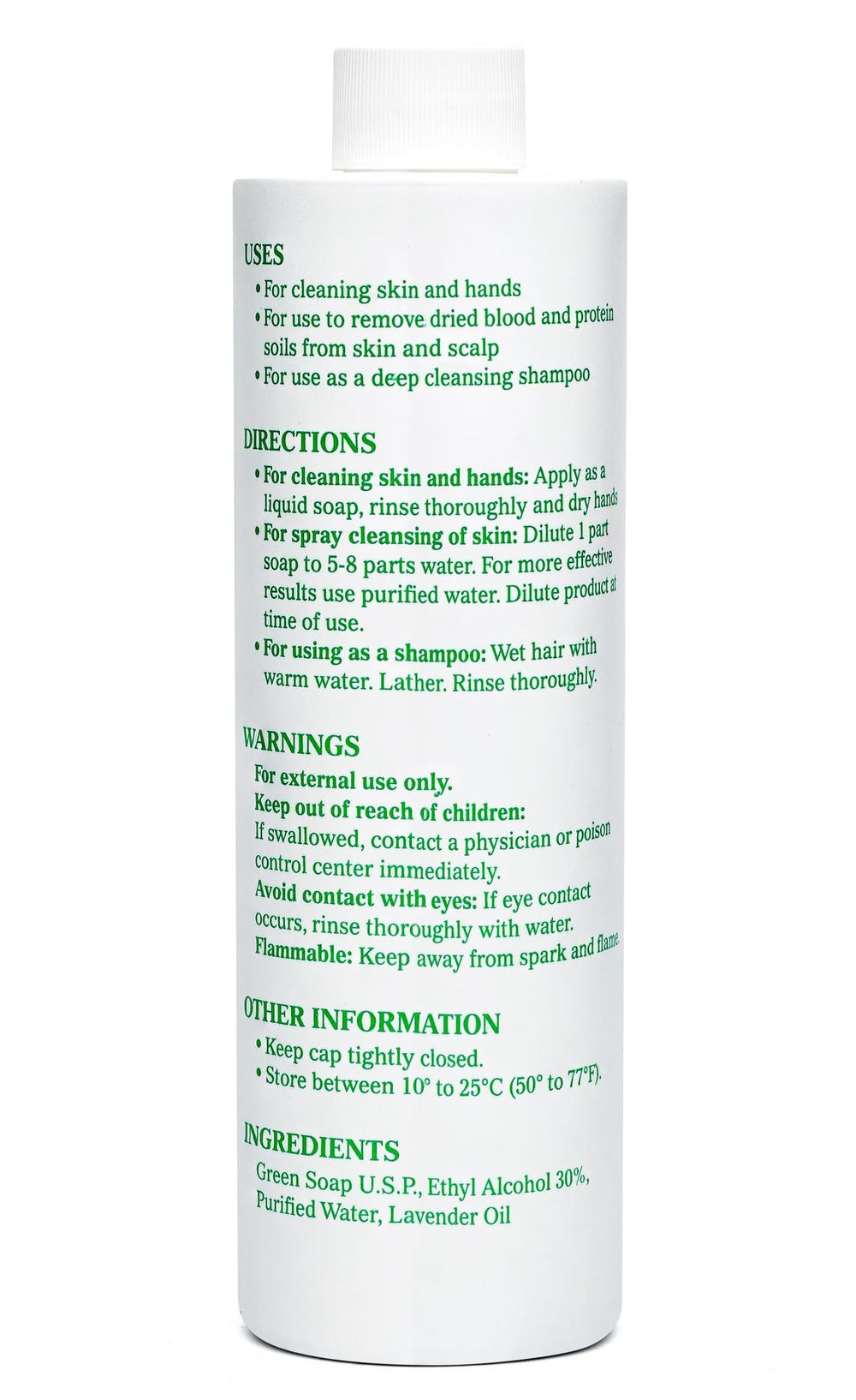 Cosco Green Soap being used to cleanse skin during a tattoo session.