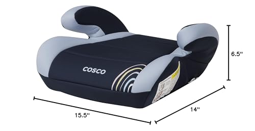 Cosco Topside Rainbow booster with hand-washable cover for quick cleaning.