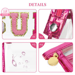 COSHAYSOO Sunscreen Bag pink SUN patch detail on durable bag