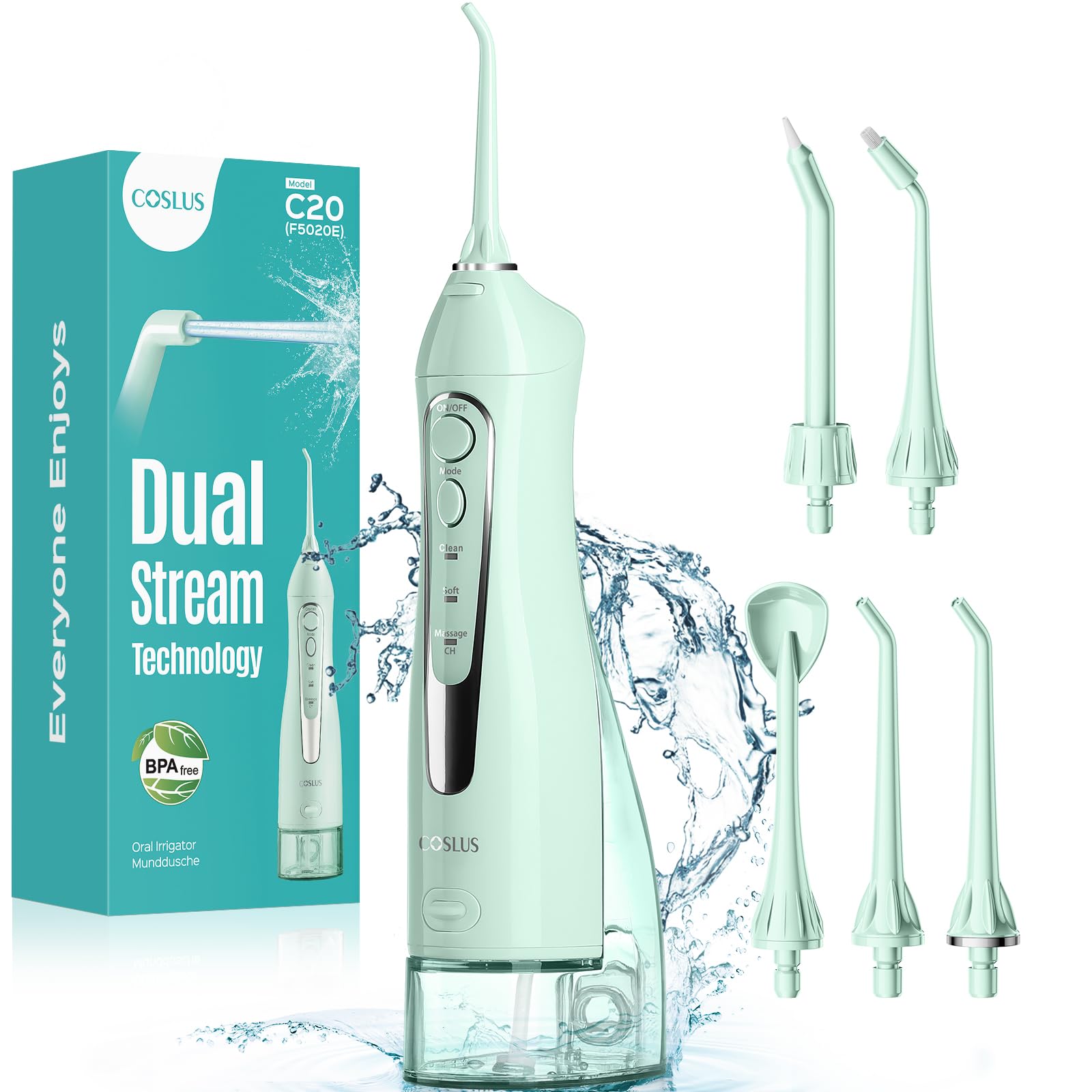COSLUS C20 dual-pulse technology for thorough plaque removal