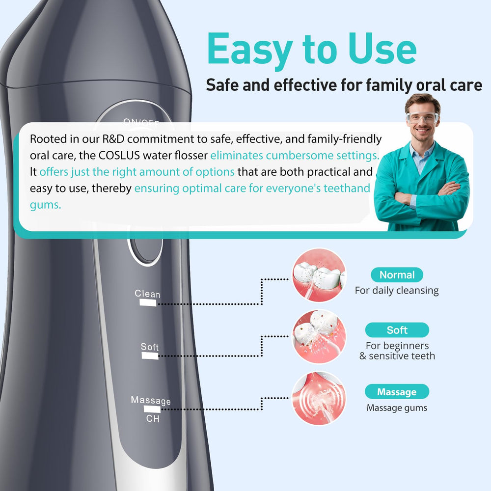 COSLUS C20 ergonomic handle enables comfortable grip