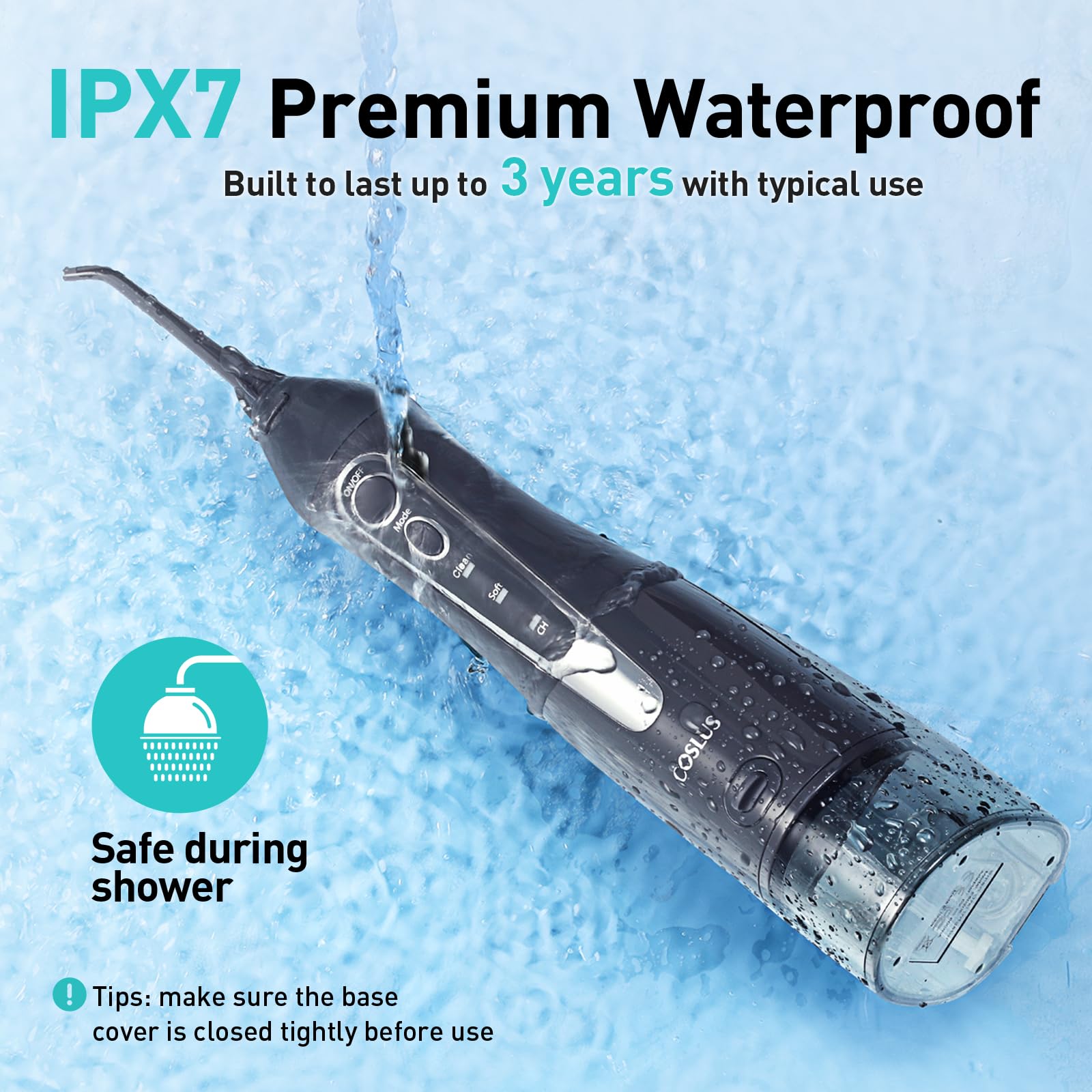COSLUS C20 IPX7 waterproof body for safe use