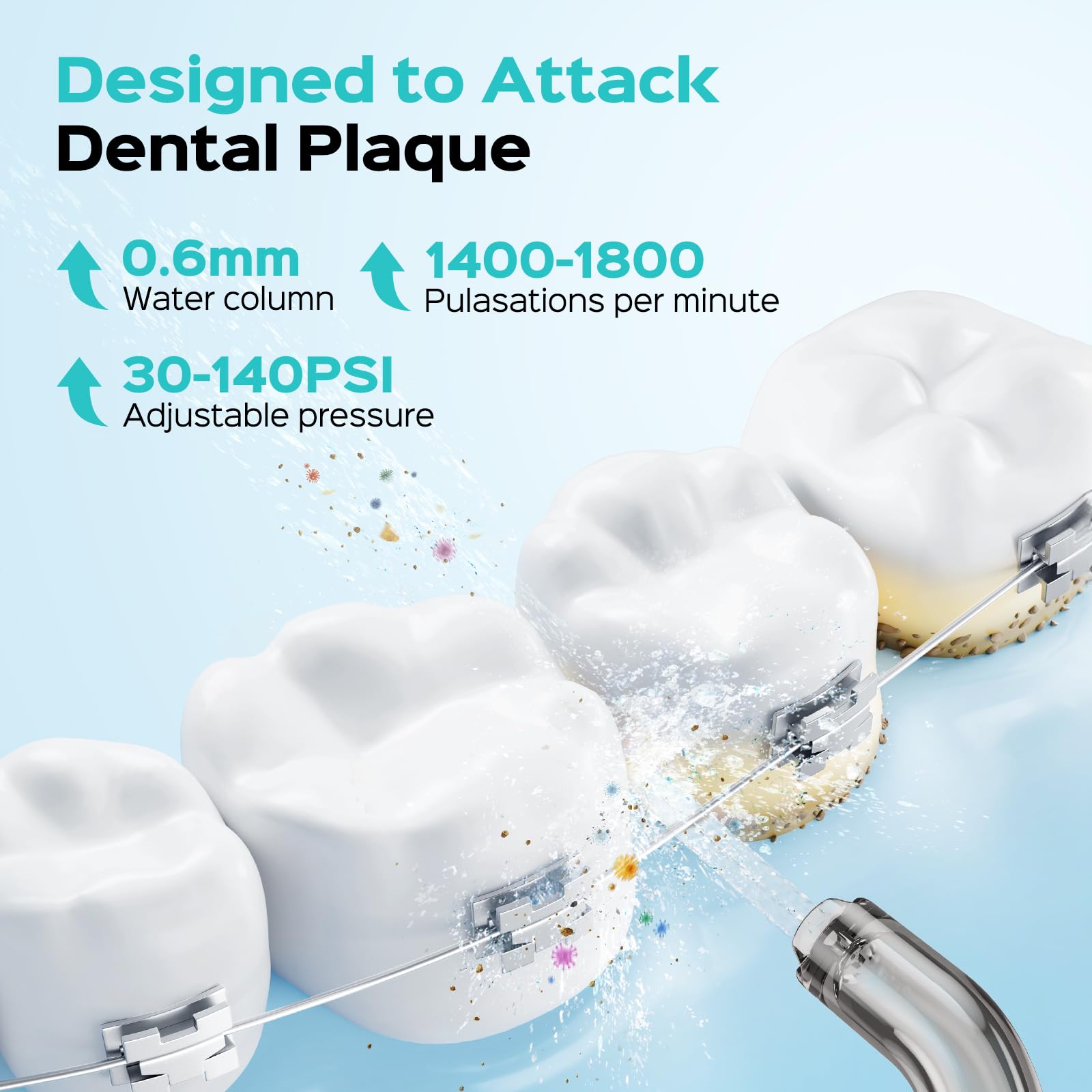 COSLUS C51 compact, lightweight design suits on-the-go oral care.