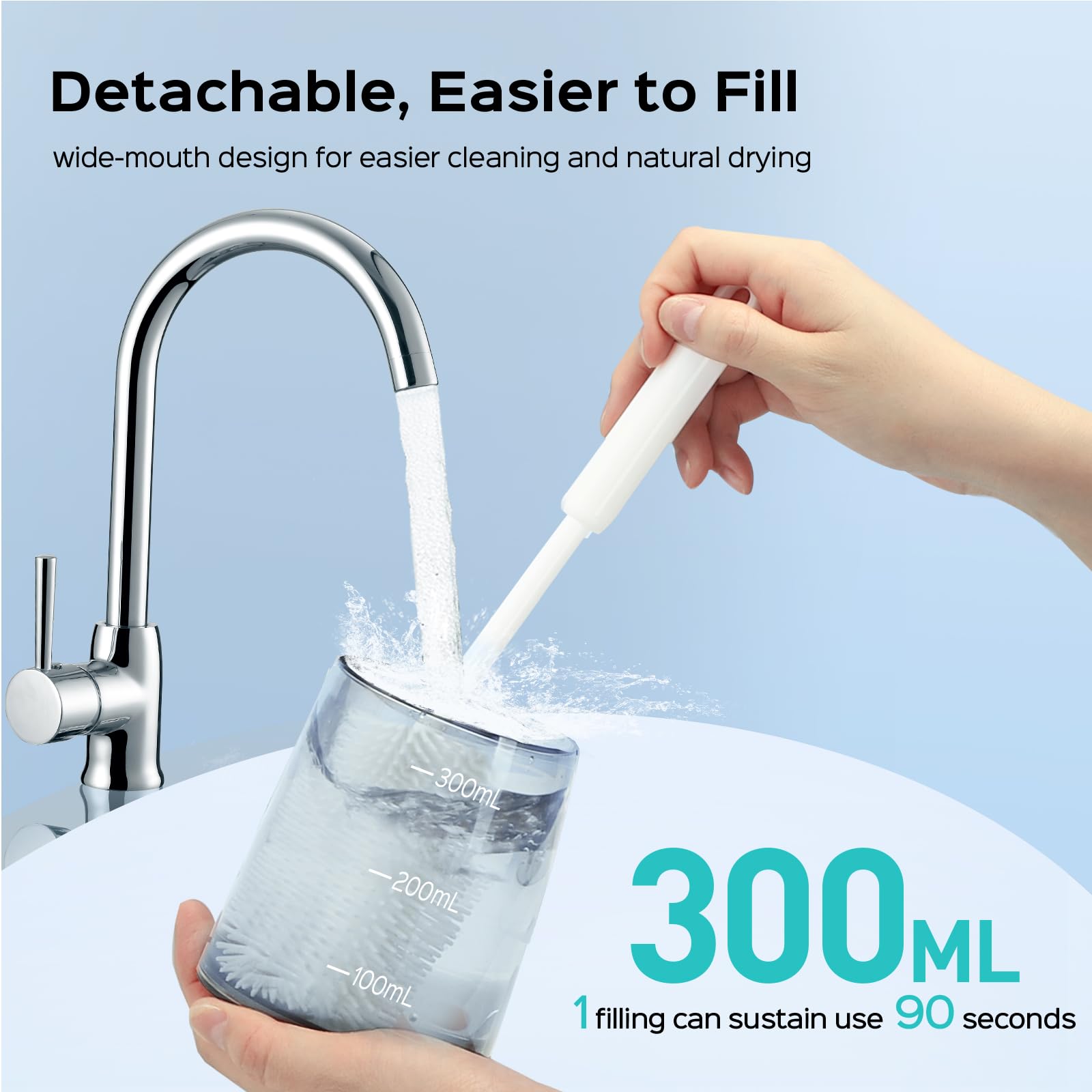 Replacement heads for COSLUS C30 ensure continued hygiene and fresh flossing performance.