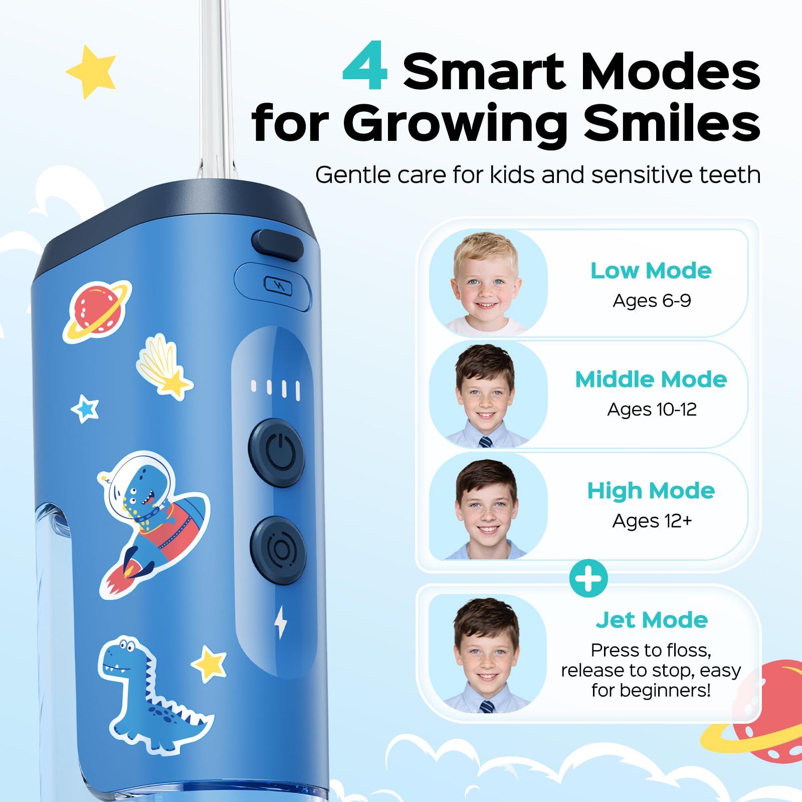 COSLUS T40 DIY stickers pack boosts kid motivation to floss daily