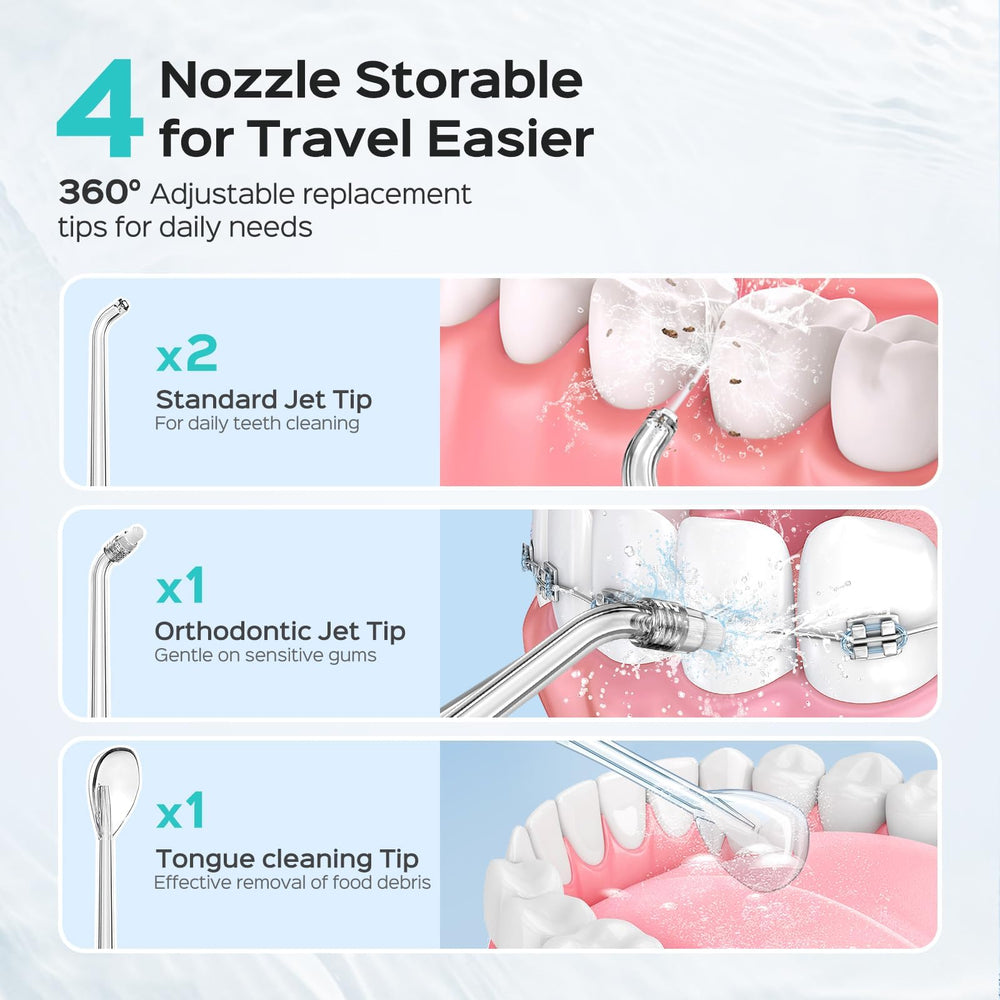 COSLUS T40 includes-accessories: everything needed, from extra heads to travel bag.