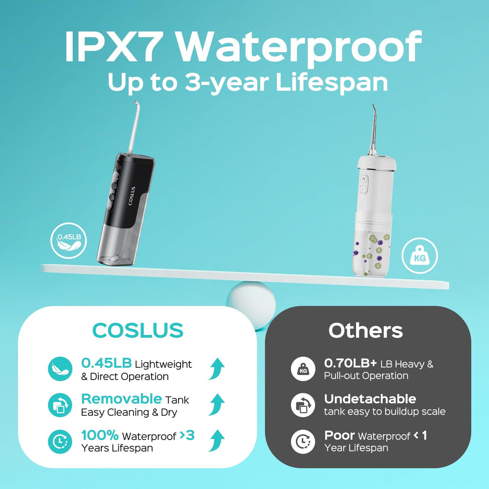 COSLUS T40 jet-tips-storage: keep nozzles organized for braces or sensitive gums.
