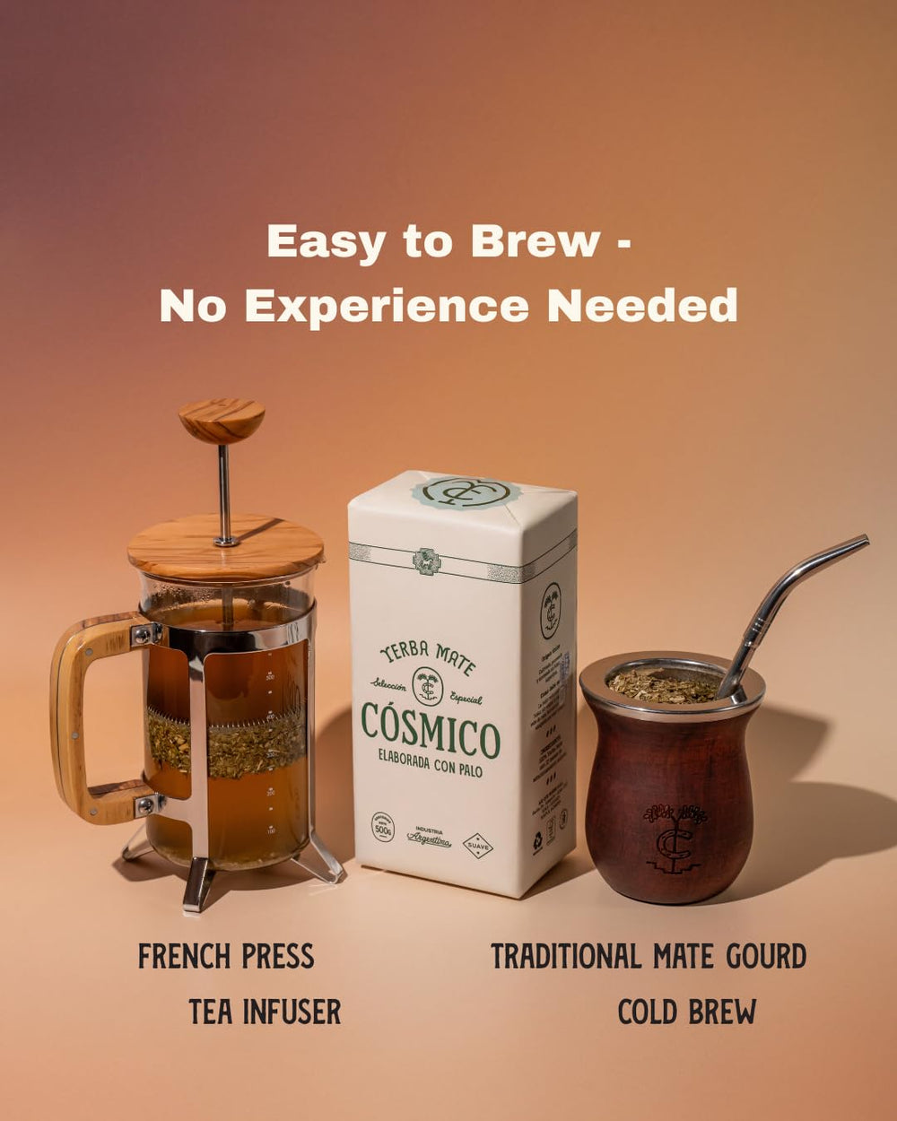 Cosmico Yerba Mate ethically sourced from South American producers