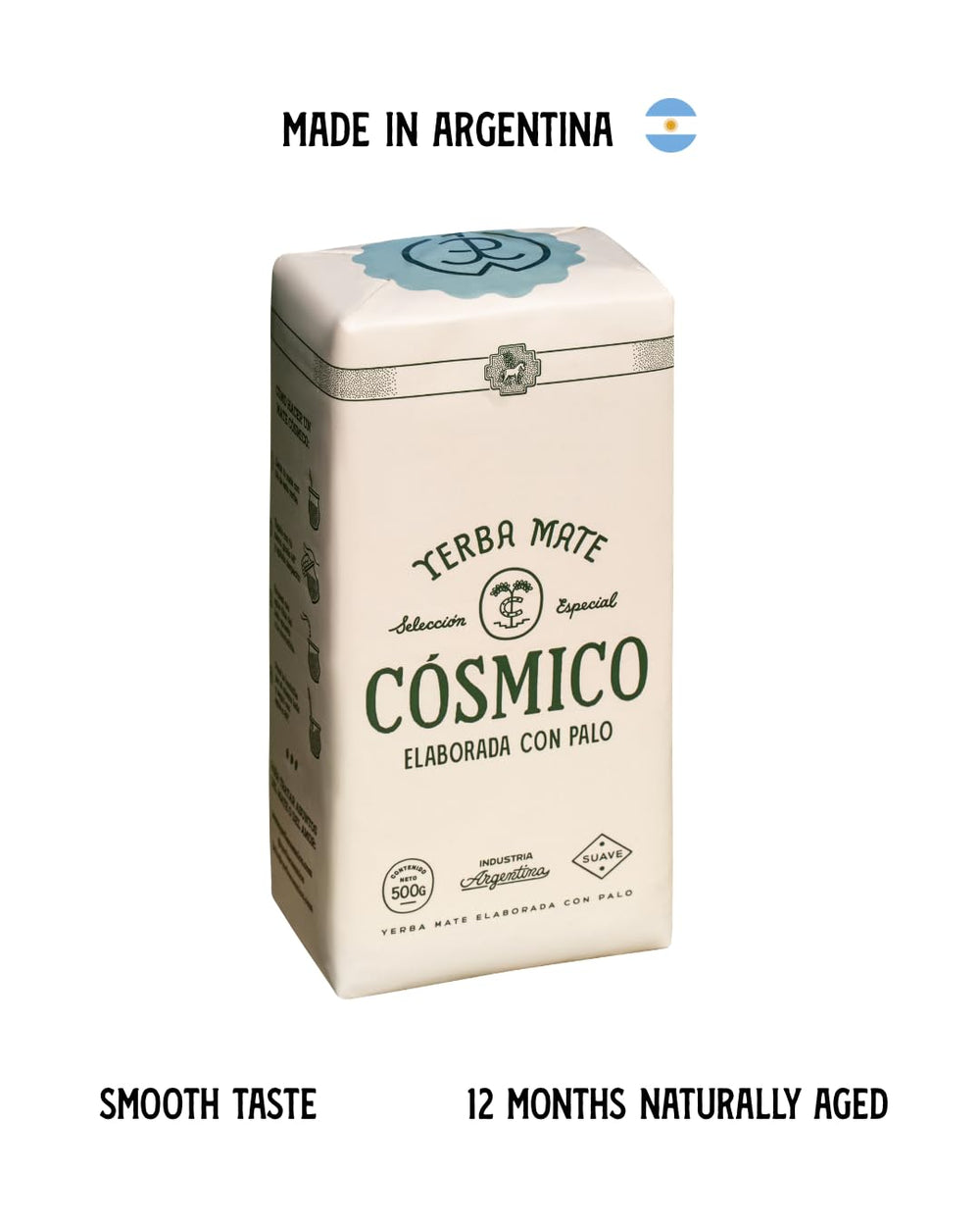 Cosmico Yerba Mate pack of 2 1 kilo for convenient bulk supply