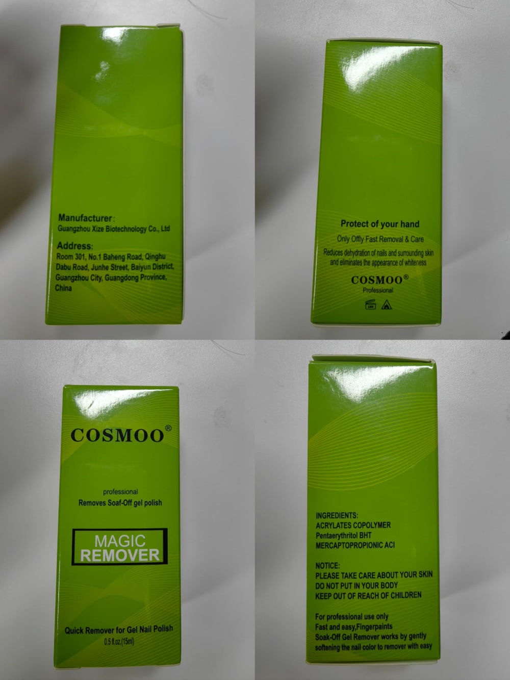 Cosmoo cuticle oil application helps nourish nails afterward.