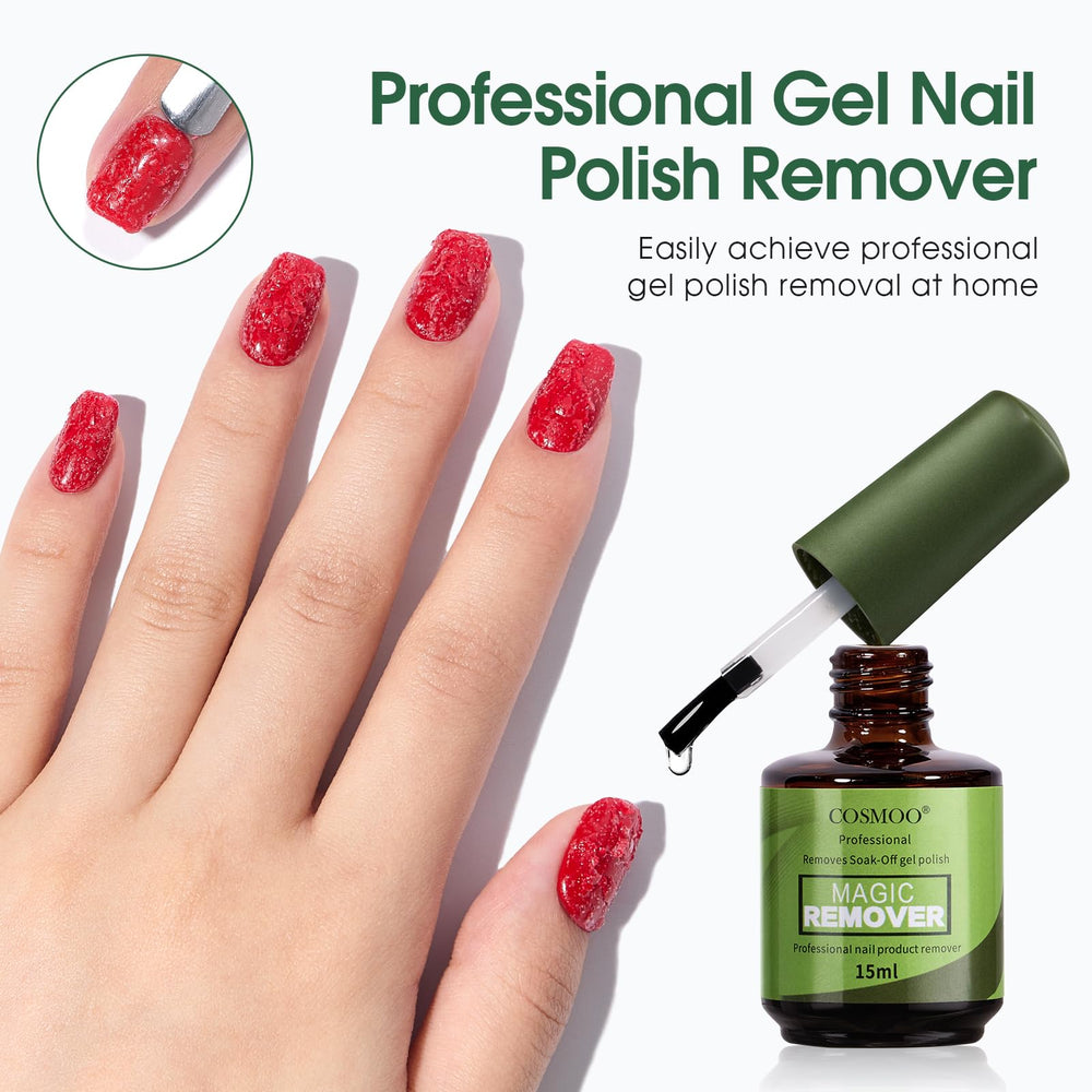 Cosmoo cuticle pusher action removes residue gently.