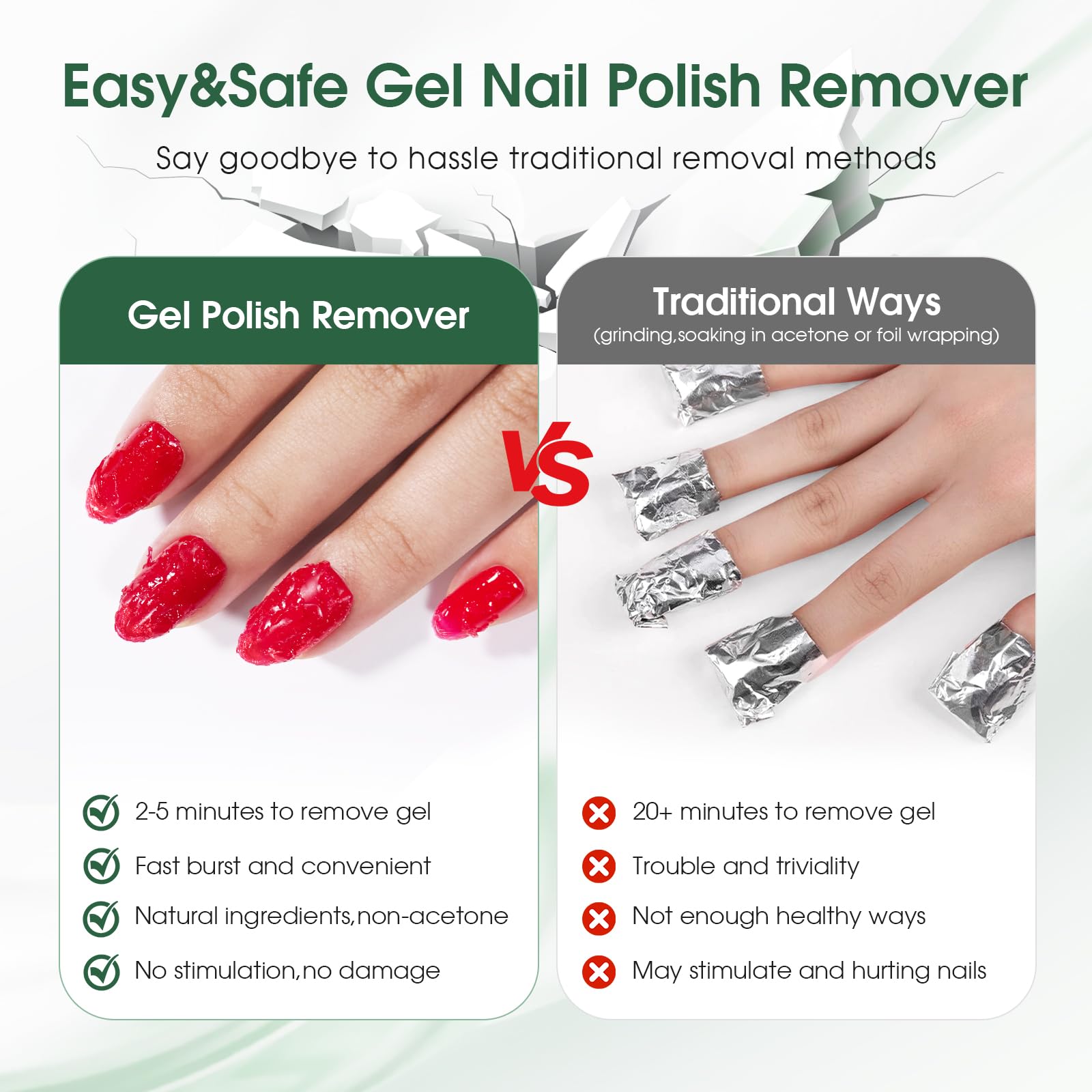 Cosmoo gel remover applied on nail surface for efficient removal.