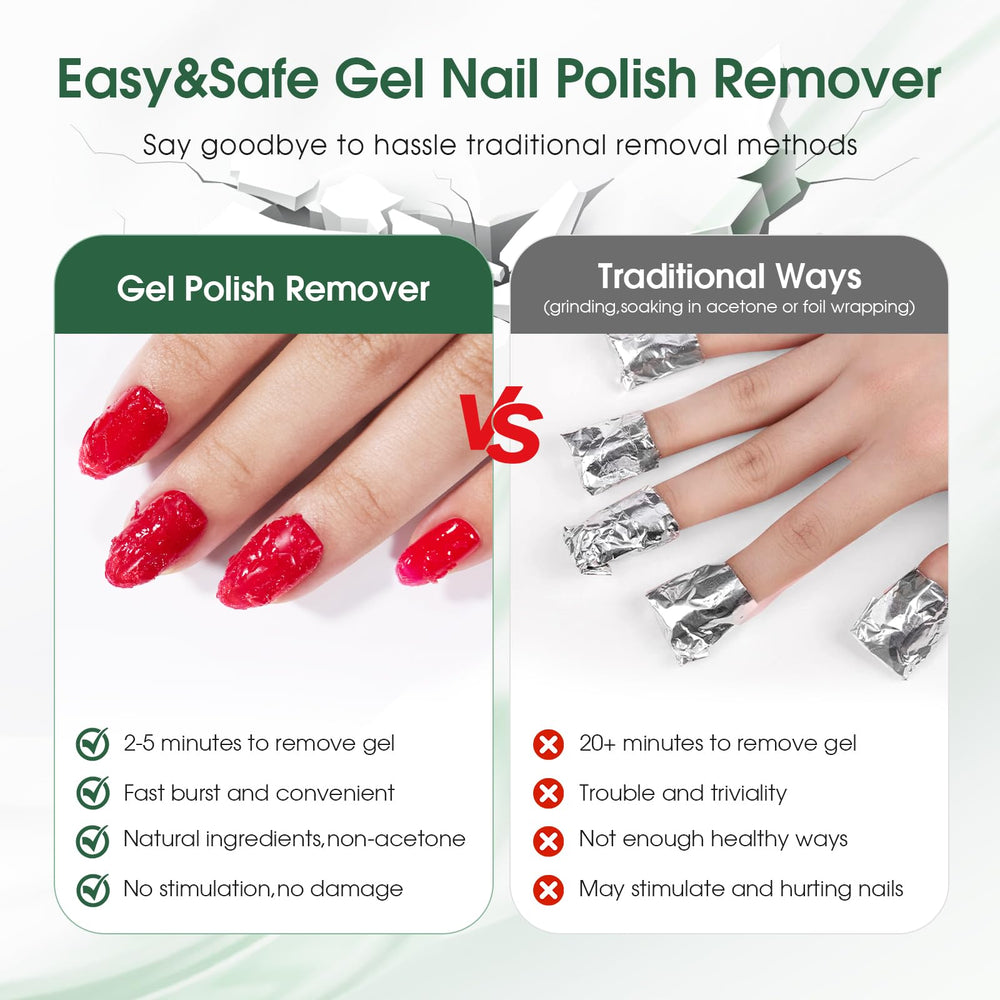 Cosmoo gel remover applied on nail surface for efficient removal.