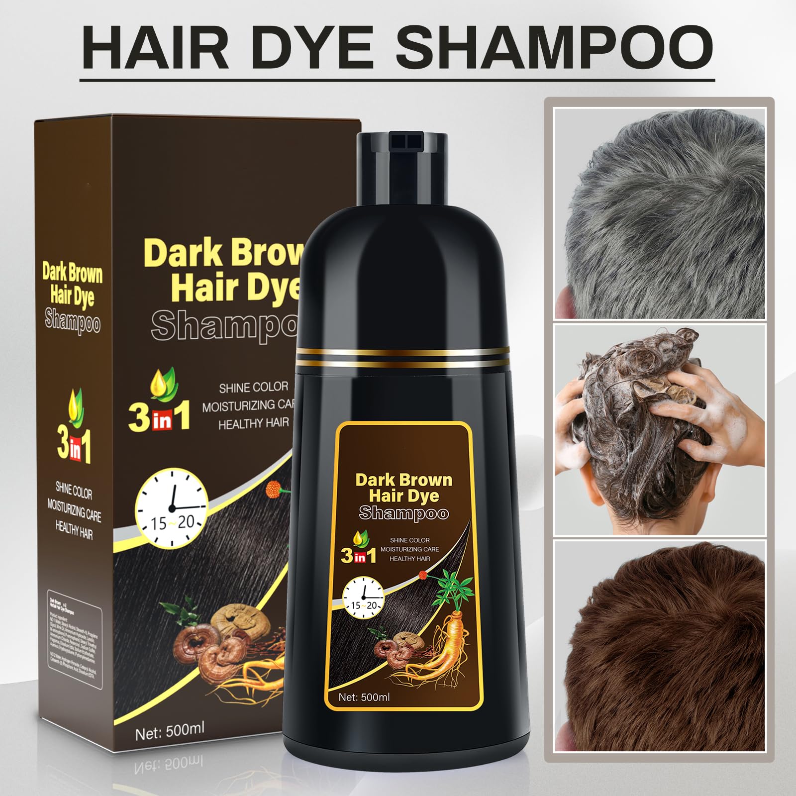 Cosmpro hair dye shampoo lather demonstrates easy at-home application